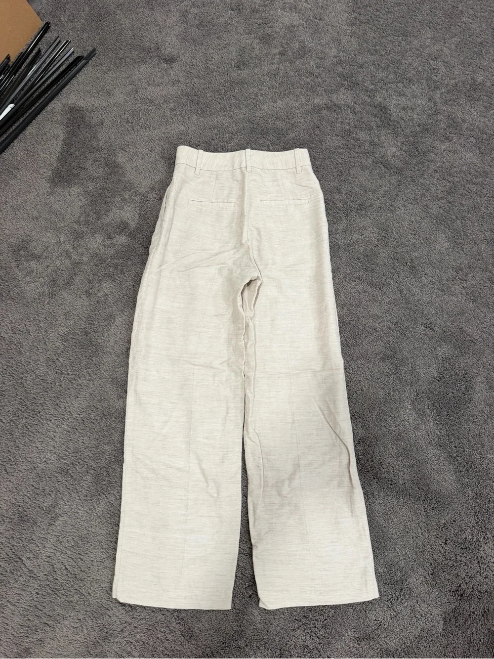 Wilfred Beige Wide-Leg Effortless Trousers